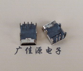 郑州Mini usb 5p接口,迷你B型母座,四脚DIP插板,连接器