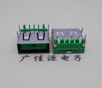 郑州5A大电流 快充接口 USB5p绿胶芯 常规母座