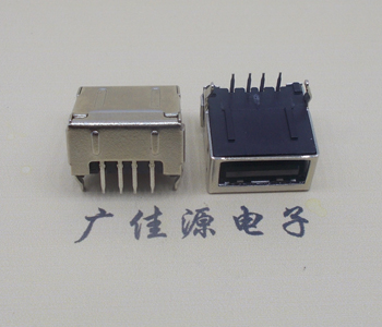 郑州usb 2.0插座 A型单层90度 包胶母座