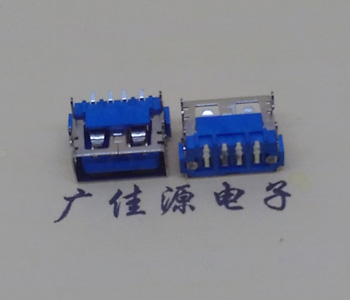 郑州usb2.0接口 AF短体10.0母座 卧式直边 连接器插座