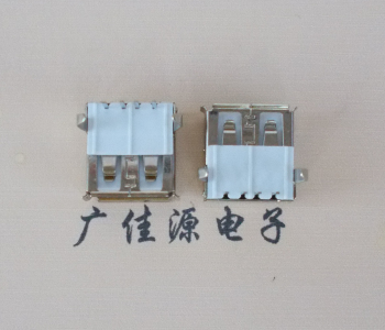 郑州usb AF90度插座14.0mm耐高温LCP半包胶芯