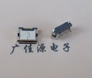 郑州Micro usb连接器 鱼叉脚前插后贴无焊盘镀镍