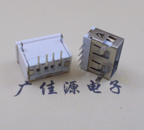 郑州短体USB母座AF11.5长6.0H单直边加护套