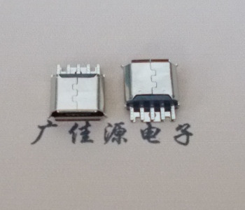 郑州Micro USB母座 防水接口焊线夹板式悬空翻边