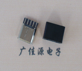 郑州麦克-迈克 接口USB5p焊线母座 带胶外套 连接器