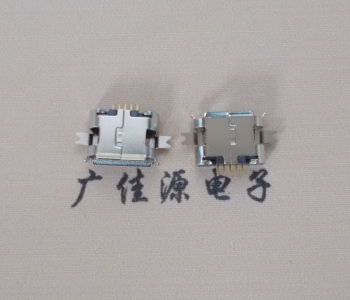 郑州Micro usb 插座 沉板0.7贴片 有卷边 无柱雾镍