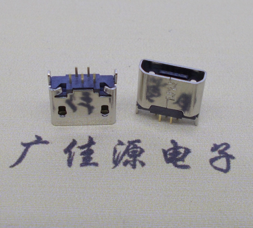 郑州micro usb 5p母座 立插直口 高度6.0mm尺寸