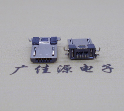 郑州Micro usb焊板式公头贴片SMT款无弹超薄
