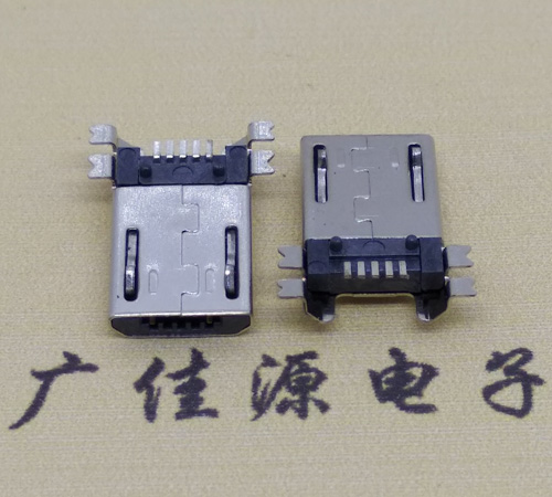 郑州micro usb 5pin公头四脚贴板安卓充电数据接口