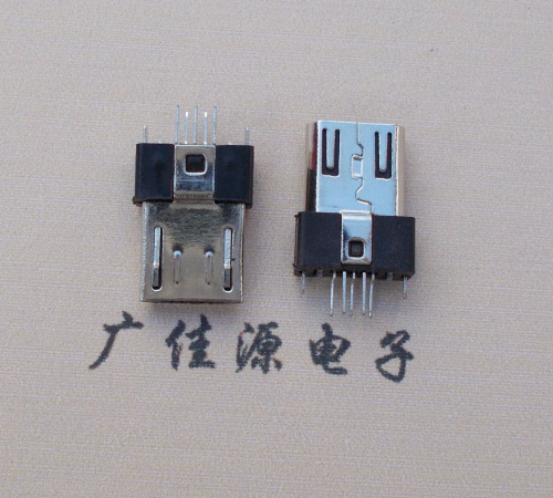 郑州MICRO USB2.0插头.带卡勾-无卡勾夹板公头