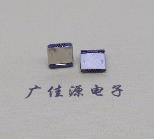 郑州micro usb 5p公头 短体插板H=5.9立插